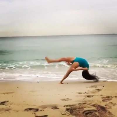 Doing a front flip