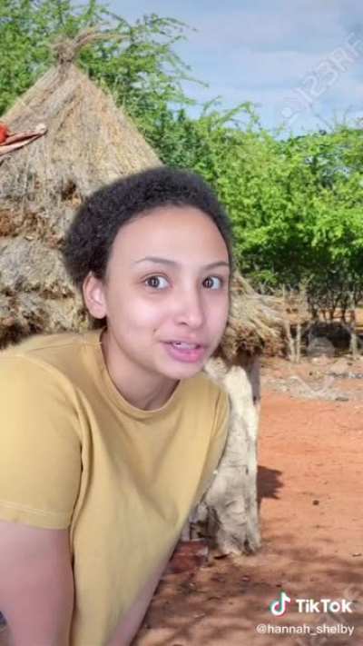 A Christian girl in Africa.