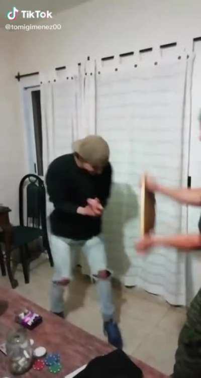 Punching hard wood