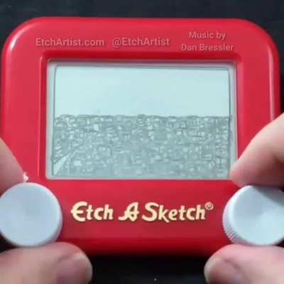 "Serendipity" My first ever animated short using traditional animation on an Etch A Sketch! (OC)