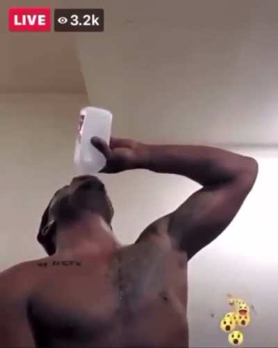 guy straight up drinks alcohol and instantly regrets it