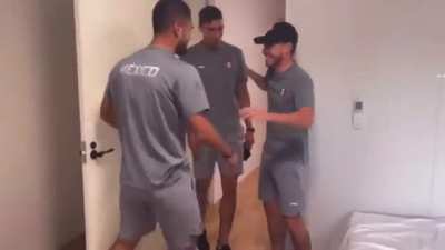 Mexican Athletes Testing Out the New Olympic Anti-Sex Beds