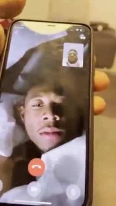 the person calling people up to tell them that he cant talk right now