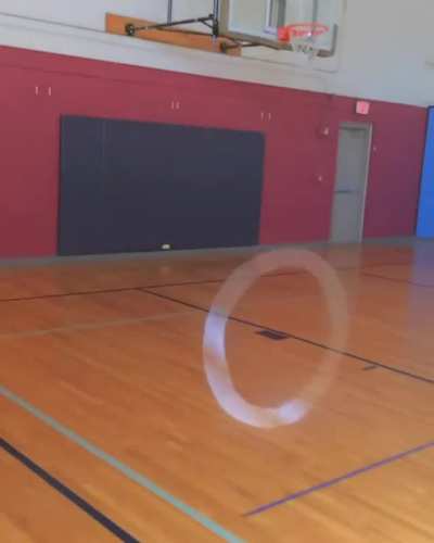 A smoke ring gun