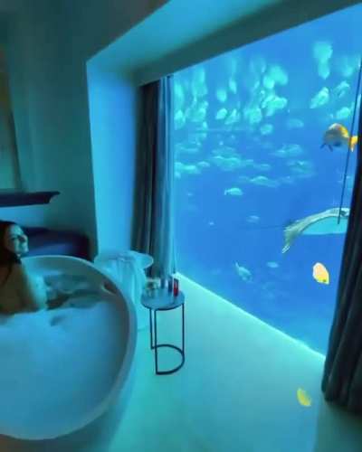 Underwater room in Atlantis the palm in Dubai