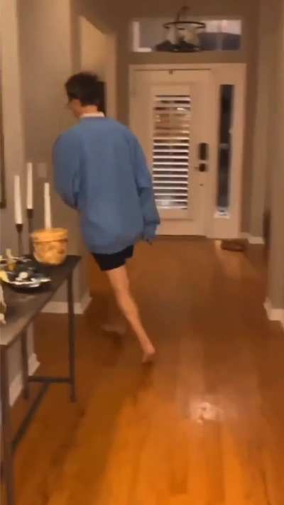 Dad acts like his Daughter