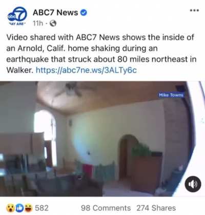 ABC7 News got tricked by a fake earthquake video ?
