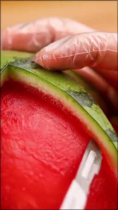 A Watermelon Peeled Like An Orange