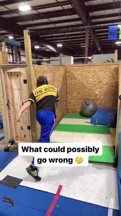 WCGW throwing that axe at a bouncing ball