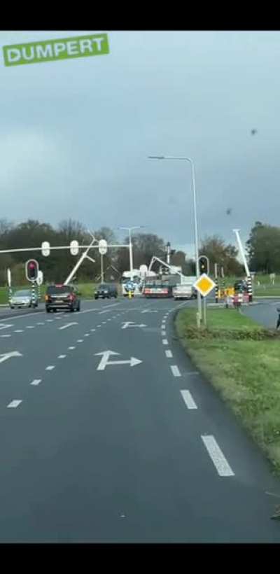 Idiot in truck