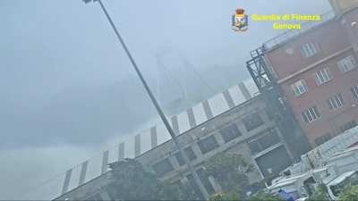 Ponte Morandi - 210-metre (690 ft) section of the viaduct collapsed during a rainstorm on 14 August 2018, 43 people died
