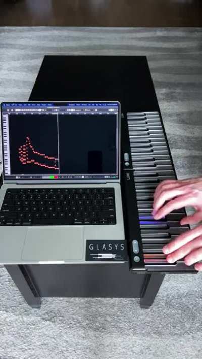 Self portrait with a keyboard.