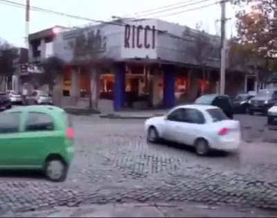 "Whew, that was close. Whew, that was close. Whew, that was close. Whew, tha-"