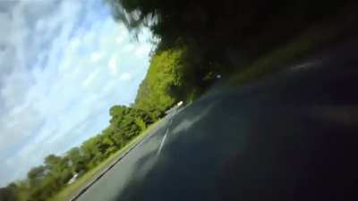 POV of Super Bike racing in The Isle of Man TT , The World’s Deadliest Motorcycle Race