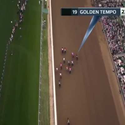 "Golden Tempo" Goes from Last to 1st to Win the Kentucky Derby