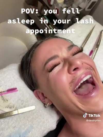A lashstache… I think it suits her