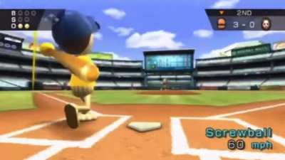 Just an adult man screaming at a Wii sports character