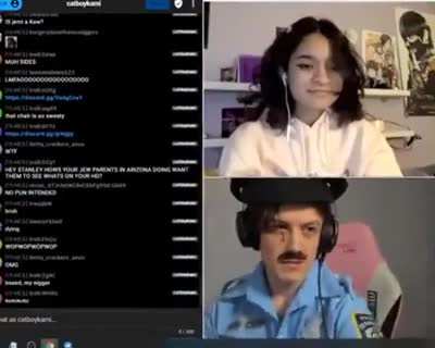 thig guy a lot and the girl saying ACAB