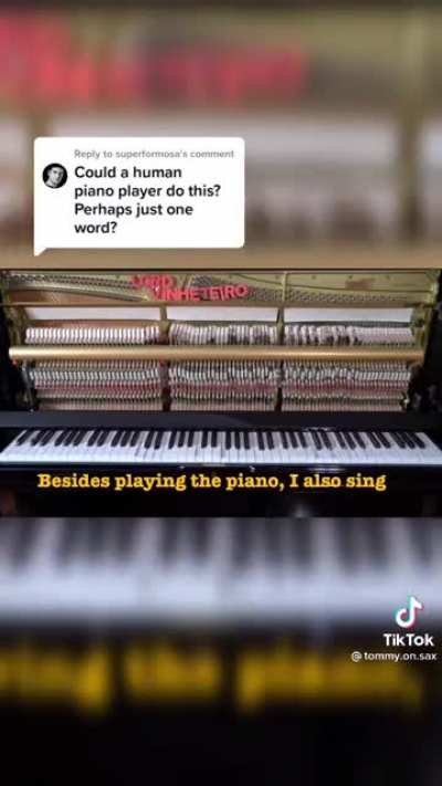 Talking piano