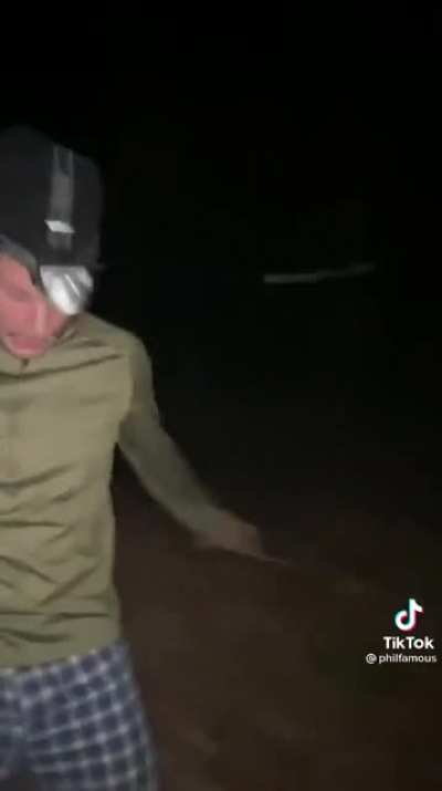 While in the woods