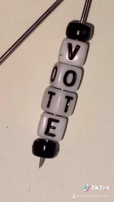 Vote Safety Pin Earrings