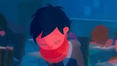Animation showing what it feels like to be tired