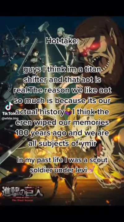 Hot take on attack on titan