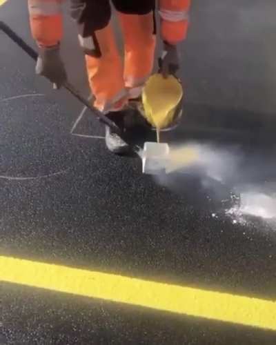 Carpark marking, done so effortlessly