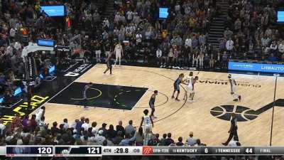 [Highlight] Beasley nails a corner triple to extend the Jazz lead to four with 23 seconds remaining