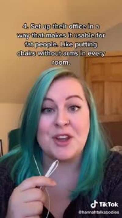 Woman talking like fat people are oppressed