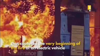 Electric bus catches fire after battery explosion in Paris