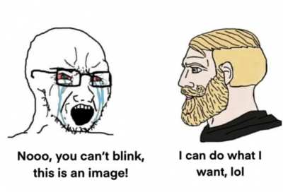 Maybe that's why his eyes are red