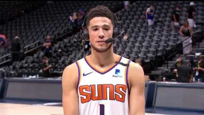 [Highlight] Booker after the series win: "I've been waiting on this for a long time. A lot of people have been saying that I haven't played any meaningful basketball and I'm not ready for that. This is my time to prove it."