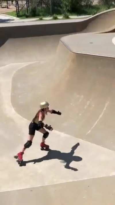 Her skating skills