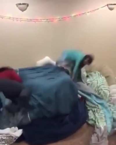 WCGW jumping on inflatables