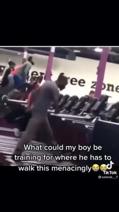 Dude is on a mission