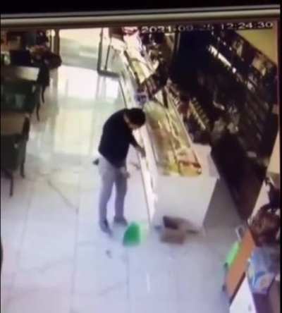 Man forgets where he kept his broom