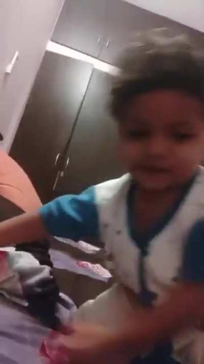 Tried to put my nephew to sleep???