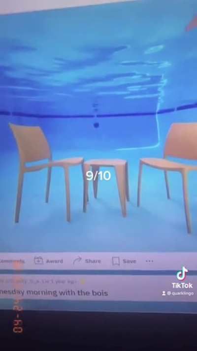 Underwater chairs? Which one was your favourite??