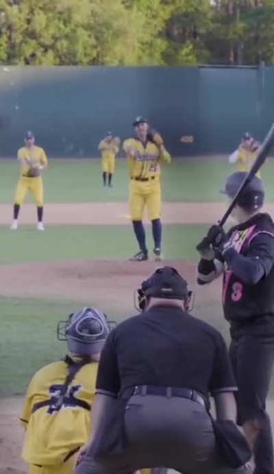 He was too stunned to swing