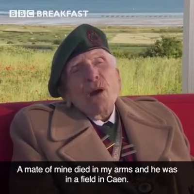 D-Day veteran Harry Billinge died today aged 96. Here he is talking about the landings at Normandy.