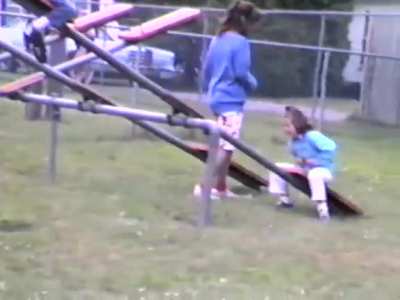 Seesaws in the 80s were something else