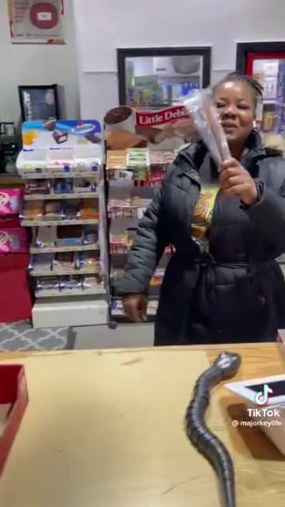 Classic fake snake prank???