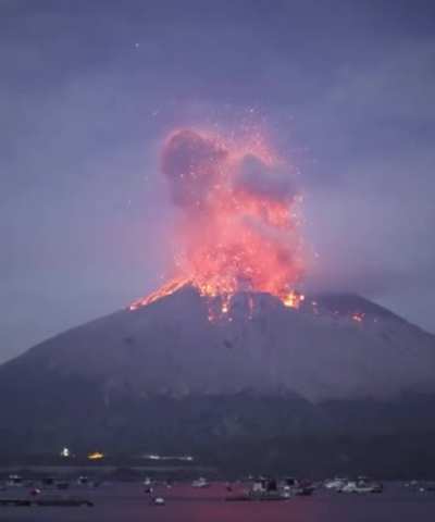 ? Eruption of Sakurajima ?