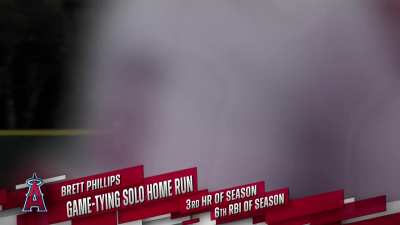 [Highlight] Brett Phillips ties the game with a HR with the Angels down to their last out!