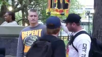 Nothing says "oops,I just f*cked up" more than when you try to punch someone and they catch your fist mid air and squeeze it in their hand while laughing at you