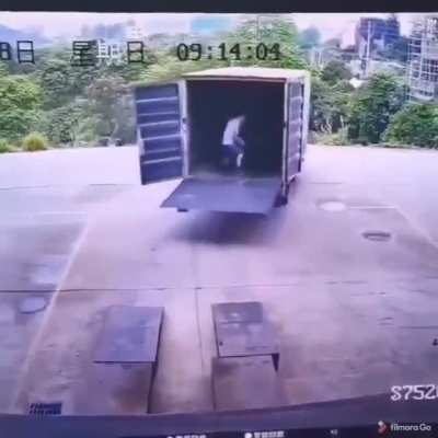 "So I was loading my truck when all of a sudden...