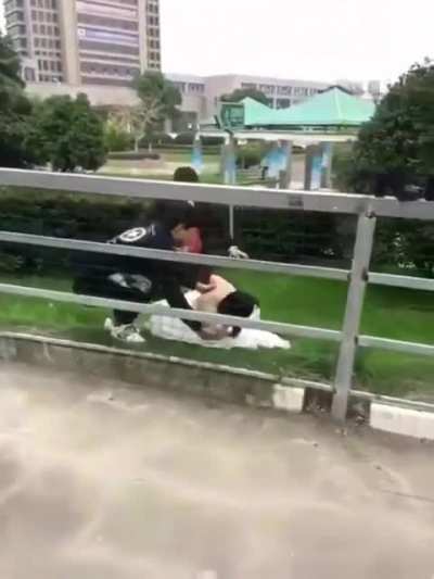 WCGW When blindly walking on a fence