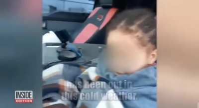 Baby wondering in the freezing cold saved by doordash driver. ??