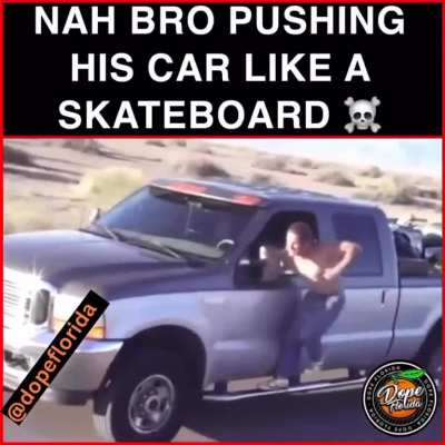 Definitely an idiot in a car